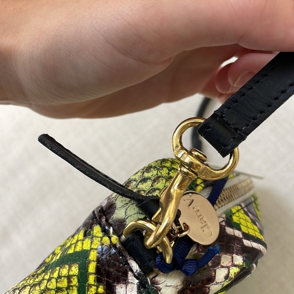 Clare V Leather Crossbody Snakeskin Bag NWT - Picture 3 of 9